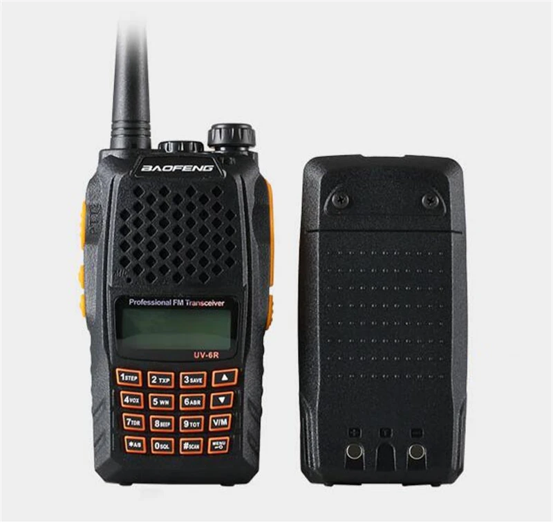 Original BaoFeng UV-6R UV 6R Two Way Radio Portable radio Walkie Talkie  Pofung 5W 128CH UHF/VHF Dual Band Handled Transceiver AliExpress
