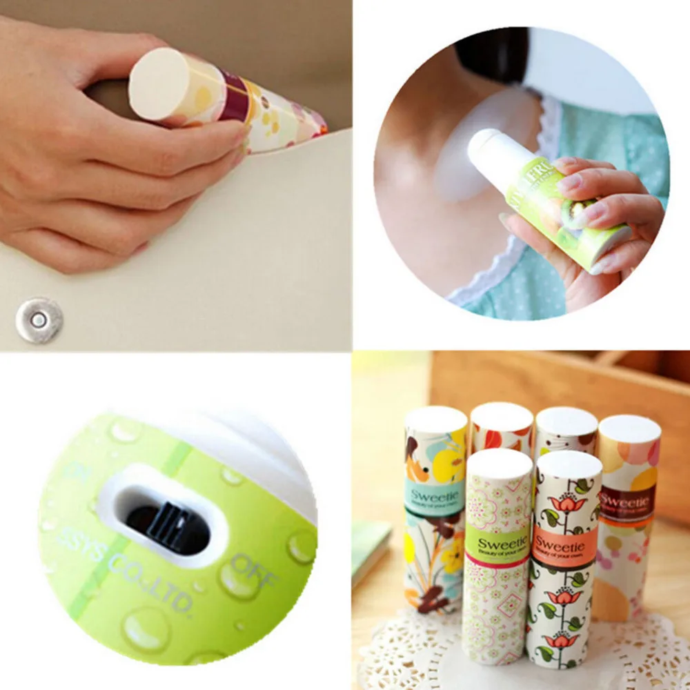 

Summer Portable Flower Print Lip Balm Fan Mini Battery Operated Cooler new arrival
