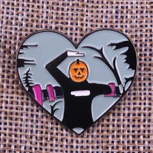 Значок Хэллоуина с эмалью на лацкан с изображением танцующей тыквы Джек О 'фонаря