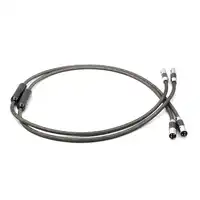 Hifi audio carbon fiber silber überzogene XLR stecker stecker Pr. ISM die 0,8 XLR balance audio interconnect kabel