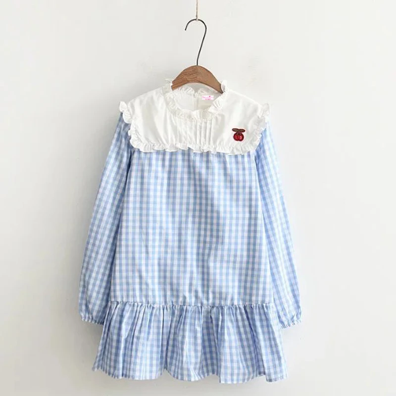 Bebobsons Women White Mini Dresses Long Sleeves Embroidery