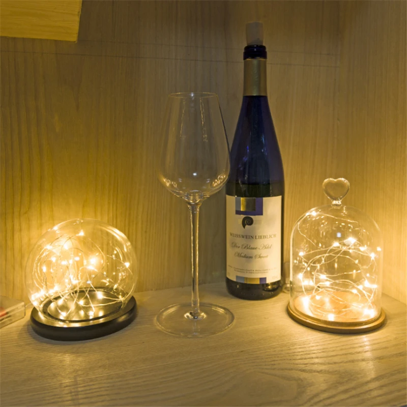 

2Meter 20 Leds Lights String LED Copper Wire Fairy Lights Wedding Decor Christmas Decoration For Home