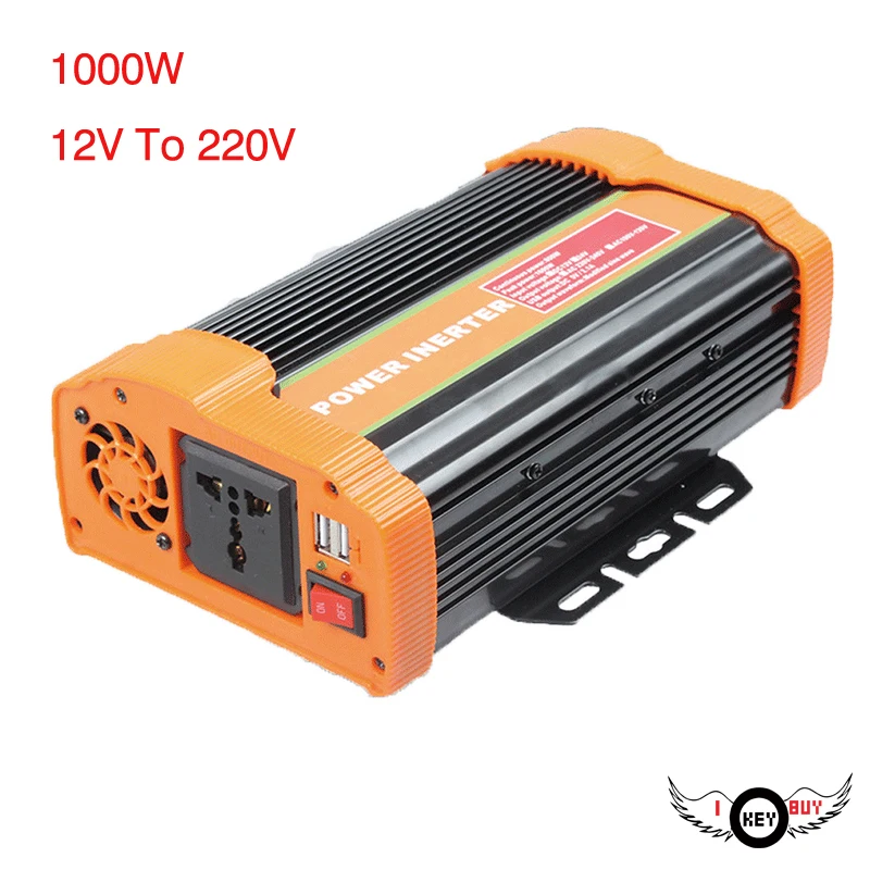 

I Key Buy 1000W Household Power Conversion Car Inverter 12V To 220V-240V Solar Inverters High Conversion Rate