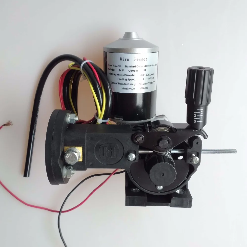 

Professional Welding Wire Feeder 24V Wire Feed Assembly 0.8-1.0mm/.03-.04"(detault) Wire Feeder MIG MAG Welding Machine SSJ-18