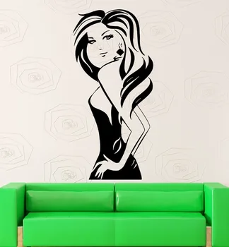 

Wall Stickers Vinyl Decal Hot Sexy Girl Fashion Dress Shopping