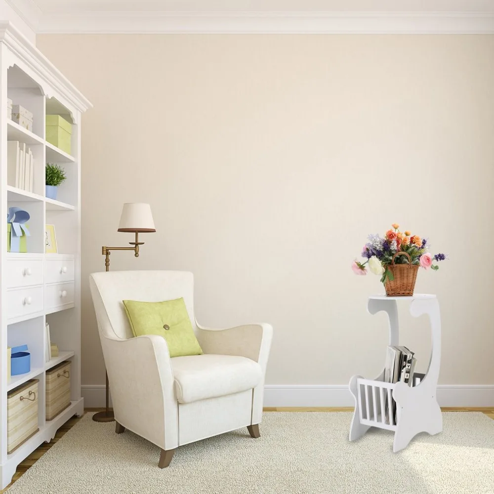 أحدث خشبية مجلة تخزين الرف الحديثة أريكة نهاية الجانب الشاي مكتب الأزياء زهرة عرض موقف نوم السرير الجدول