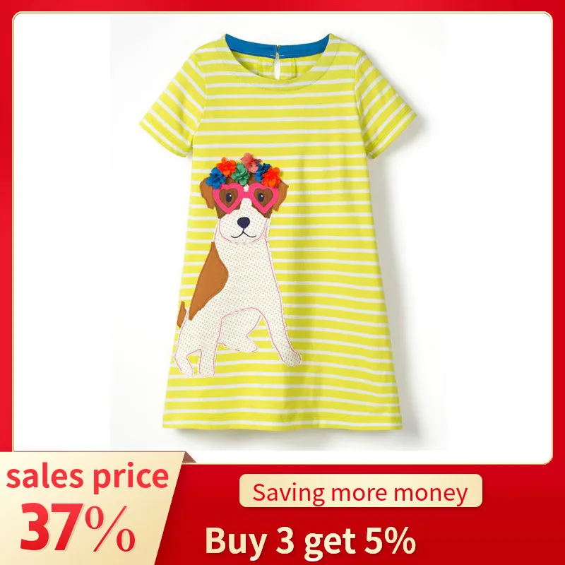 SAILEROAD Kids Dresses for Girls Costume Dogs Baby Girl Dress with Sequins Vestidos Children Summer Dress for Girl Clothes SAILEROAD Kids Dresses for Girls Costume Dogs Baby Girl Dress with Sequins Vestidos Children Summer Dress for Girl Clothes