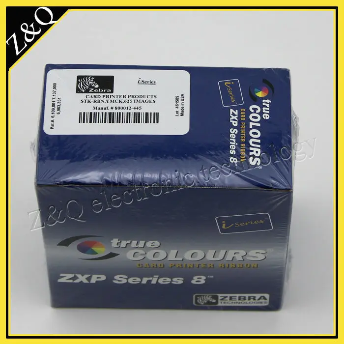 4 шт. цветная лента YMCK Zebra 800012 445 и 2 601 пленка для принтера ID карт ZXP8|card printer ribbon|zebra