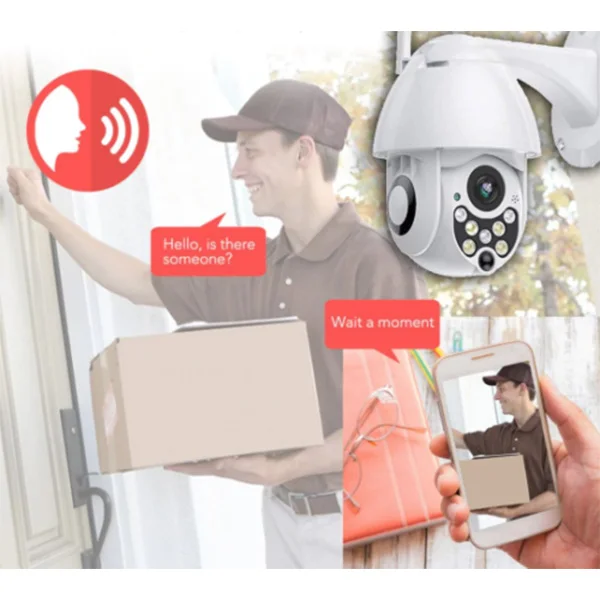 

Security Camera HD 1080P 7 LED Mini WiFi Dome IP Cameras Night Vision Full Color Motion Detection CR88