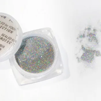 

0.5g/box Holographic Nail Powder Shining Mirror Laser Chrome Pigment Dust DIY Manicure Decoration Nail Mirror Powder MN#1