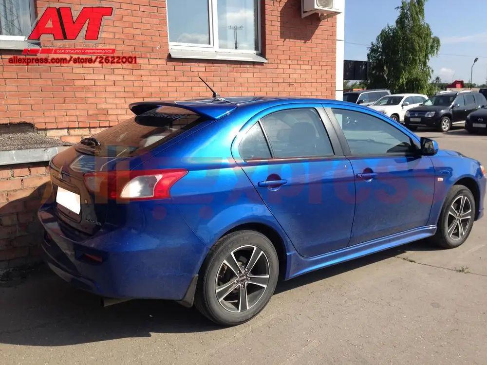 Спойлер для mitsubishi lancer x Sportback 2008-ABS пластик декор дизайн спортивный стили автомобильные аксессуары аэродинамического крыла укладки