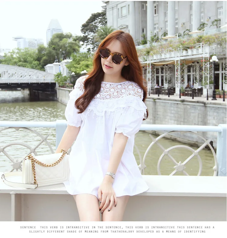 

2016 Solid Knee-length Top Fashion Cotton Lycra Chiffon Short Beach Spring Pregnant Women Coat Maternity Dress Color Summer Bry