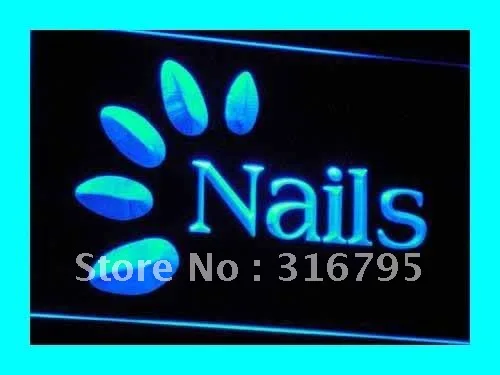 

i008(a) OPEN Nails Hair Beauty Skin LED Neon Light Light Signss On/Off Switch 20+ Colors 5 Sizes
