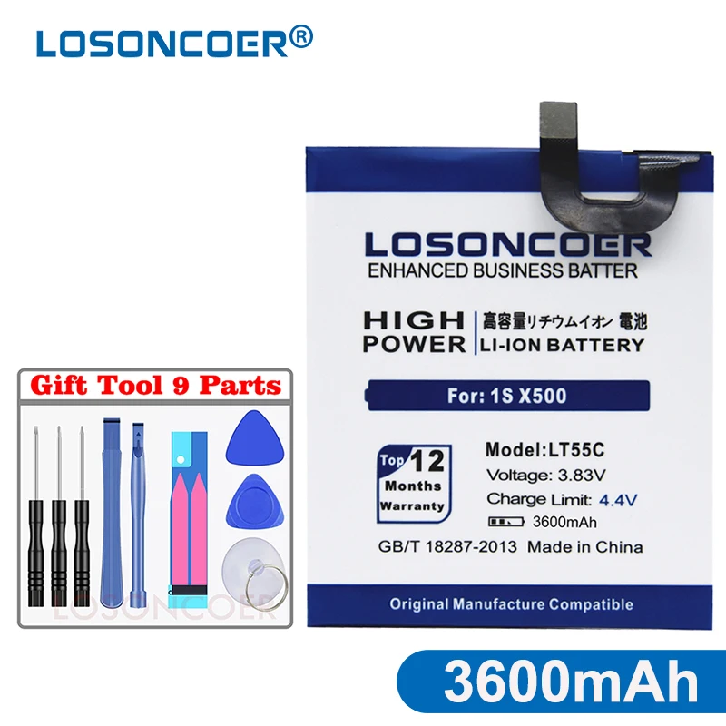 LOSONCOER 3600mAh LT55C Battery for Letv LeEco 1S X500 Cell Phone Battery