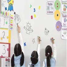 SUNICE белая записывающая пленка белая доска Наклейка Настенная виниловая пленка Съемная доска для детской комнаты клейкая наклейка