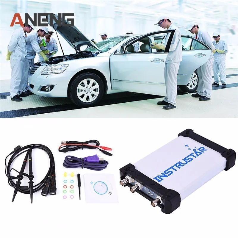 

ISDS205B 5 IN 1 Multifunctional PC Based USB Digital Oscilloscop/Spectrum Analyzer/ DDS/Sweep/Data Recorder 20M 48MS/s Free Ship