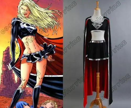 DC Comics Evil Supergirl Cosplay Costume Adult Women Girls Halloween Carnival Costumes