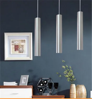 

modern brief aluminum long pipe style LED dining pendent lamp Europe LED pendent lighting lamp white/warm white DY-1438