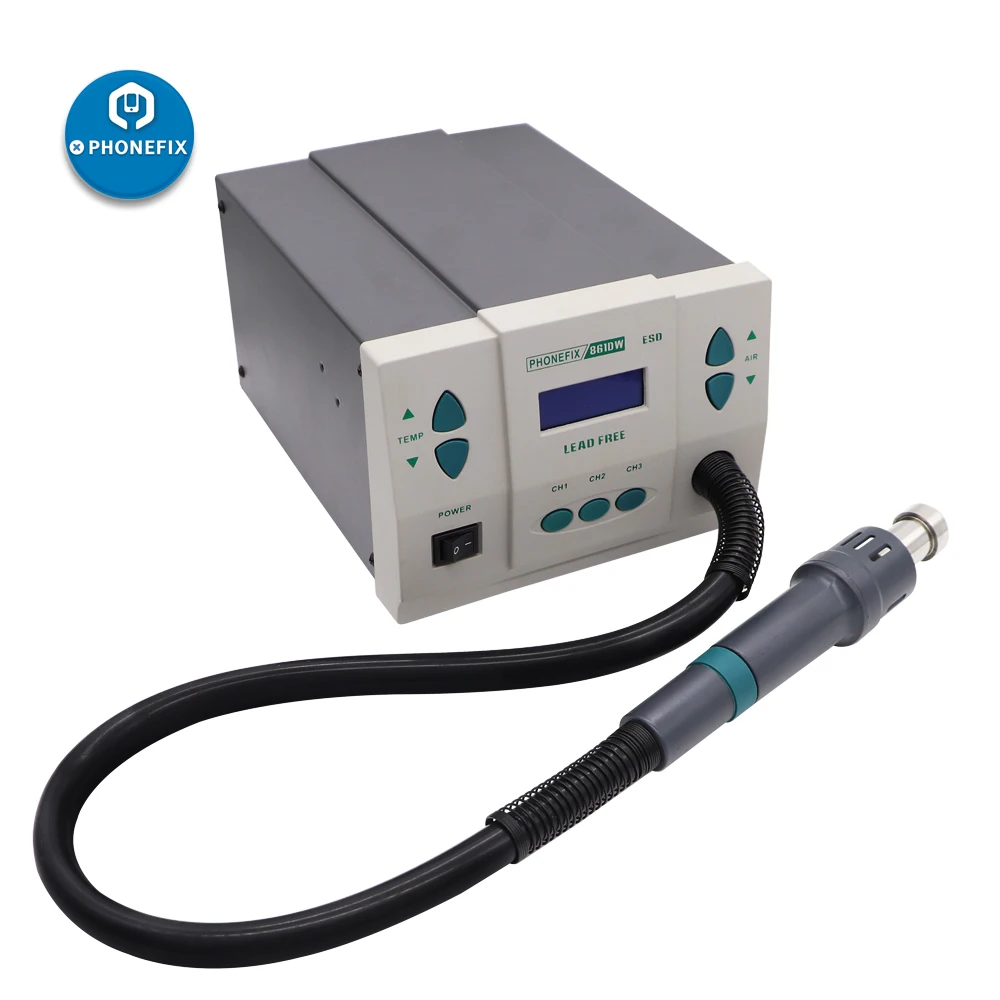 110V 220V 900W PHONEFIX 861DW Digital Hot Air