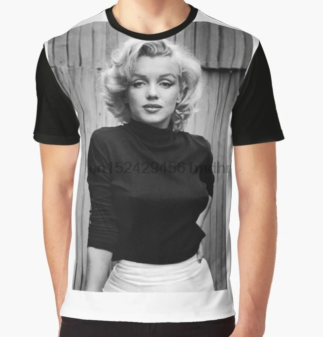 

All Over Print T-Shirt Men Funy tshirt Marilyn Monroe Short Sleeve O-Neck Graphic Tops Tee women t shirt