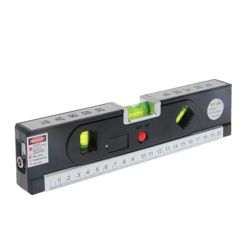 

Vertical Bubble Level Laser Marking Lines Tape Aligner Ruler Measuring Tool