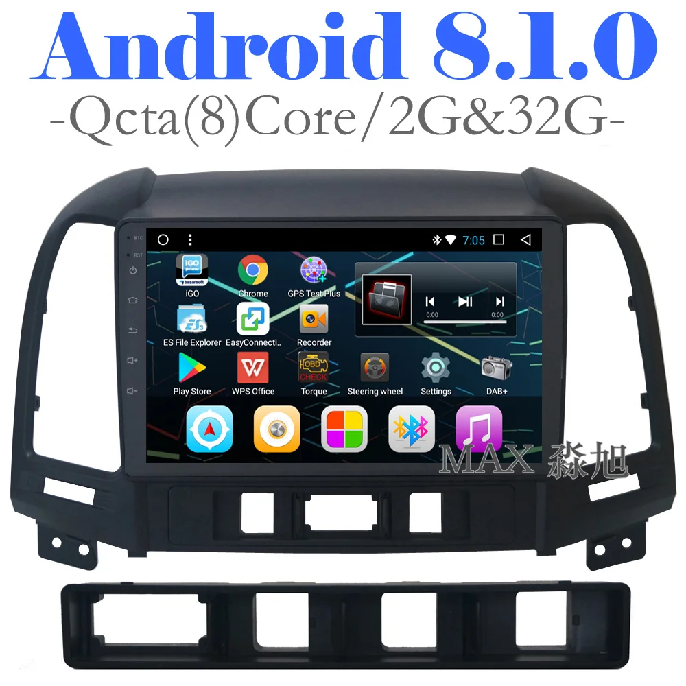 Best MAX GPS Navigation System Android 8.1.0 2G 32G Car DVD Player for Hyundai santa fe 3/4holes car stereo radio RDS 4G WiFi Map 0 Best MAX GPS Navigation System Android 8.1.0 2G 32G Car DVD Player for Hyundai santa fe 3/4holes car stereo radio RDS 4G WiFi Map 0