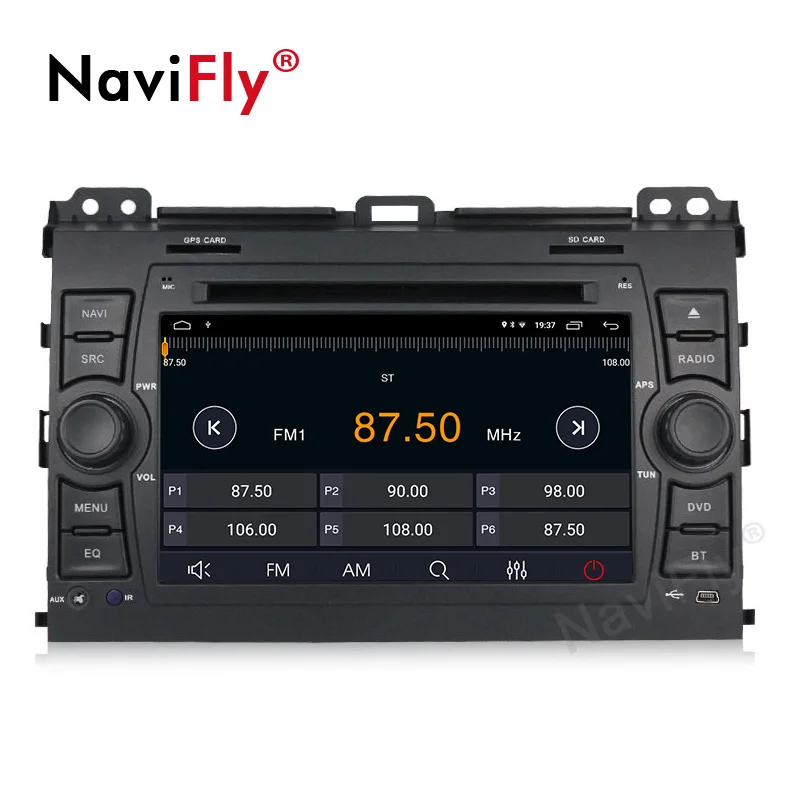 Best 2din 2+32G Android 9.1 Car dvd radio aduio player GPS Navigation for Toyota Land Cruiser Prado 120 2003-2009 WIFI RDS FM USB SD 3