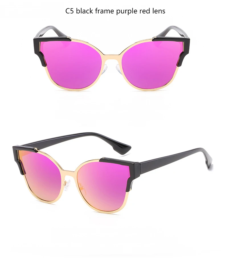 Women Cat Eye Luxury Fashion Designer Mirror Sunglasses HTB1c7S2QVXXXXapXVXXq6xXFXXXV - Women Cat Eye Luxury Fashion Designer Mirror Sunglasses
