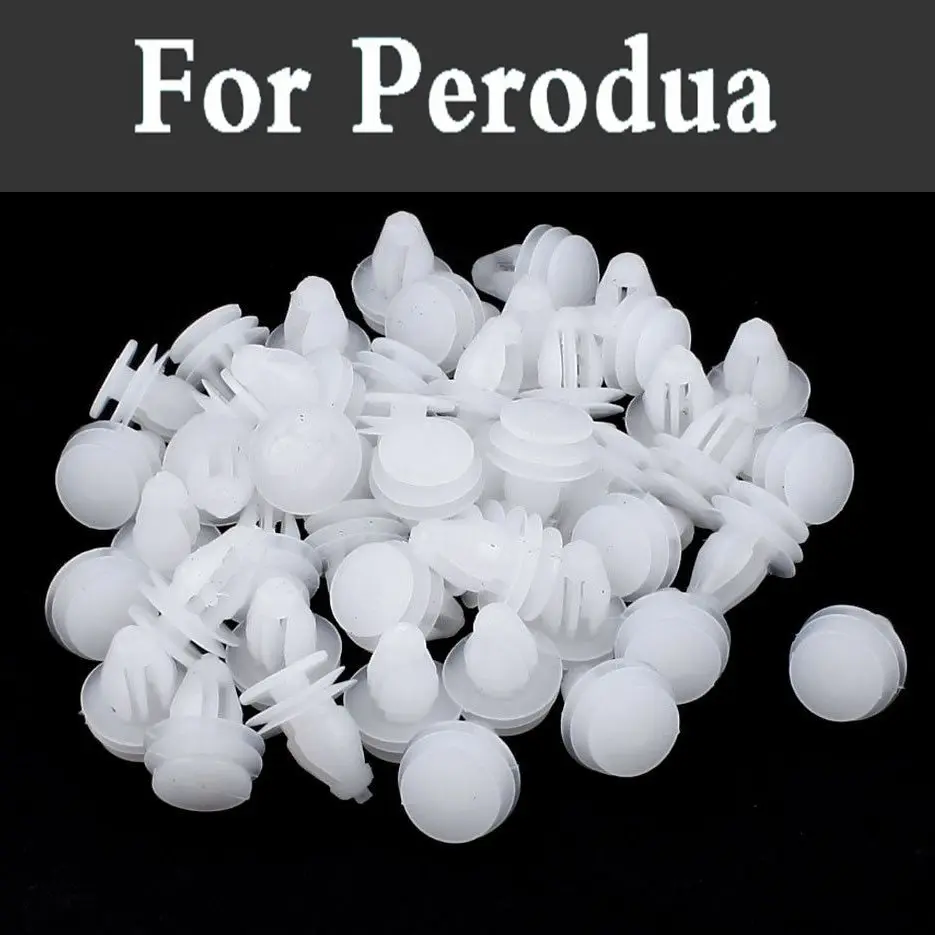 100pcs White Car Styling Plastic Trim Door Panel Retainer 