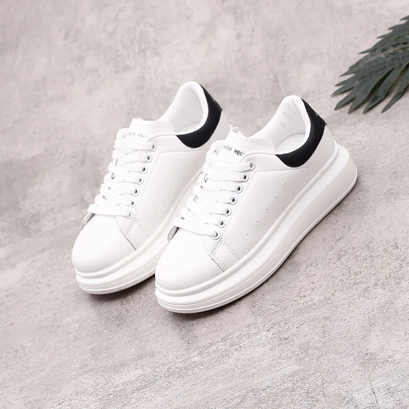 

Spring New Designer Wedges White Shoes Female Platform Sneakers Women Tenis Feminino Casual Female Shoes Woman