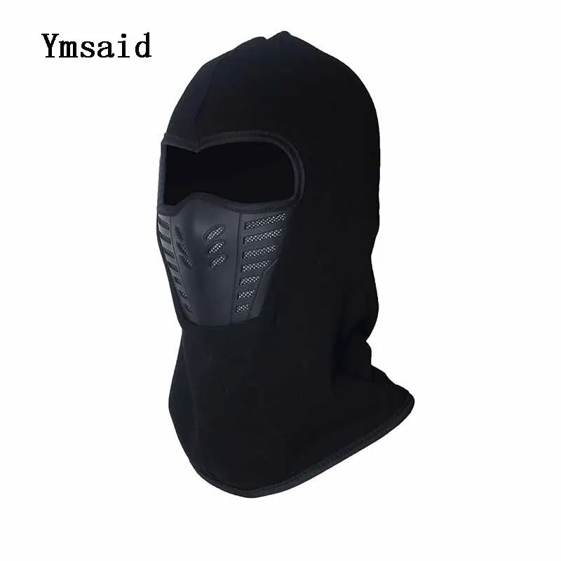 

Ymsaid Winter Warm Full Face Cover Thermal Fleece Lined Windproof Anti Dust Ski Mask Balaclava Hood Rubber Breathable Vent