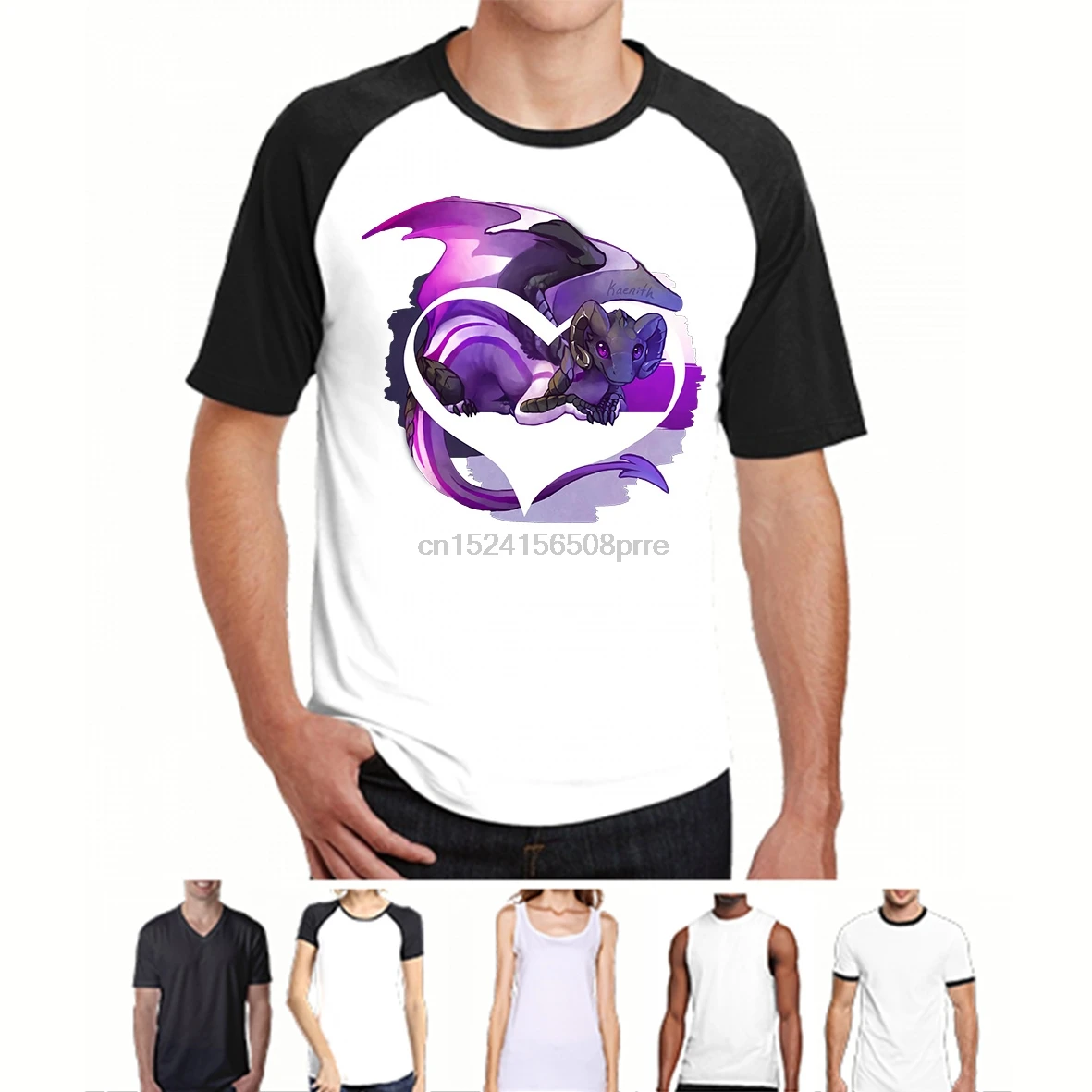 

100% Cotton O-neck Custom Printed Tshirt Men T shirt Demisexual Pride Dragon - Pride Women T-Shirt
