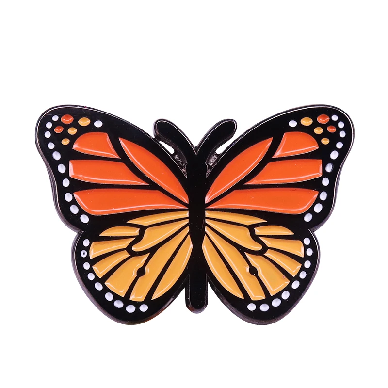 

Monarch butterfly enamel pin dreamer insect badge gorgeous jackets backpack art decor