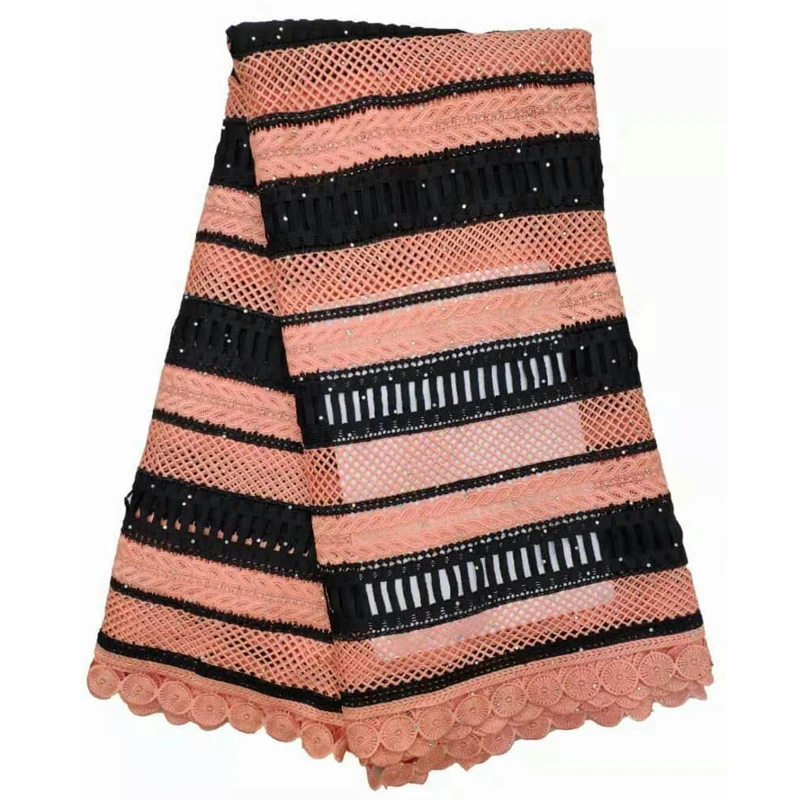 

Hot Selling African Lace Fabrics with Stones French Lace Fabric Latest style Nigerian Lace Fabric for DressHX1396-1