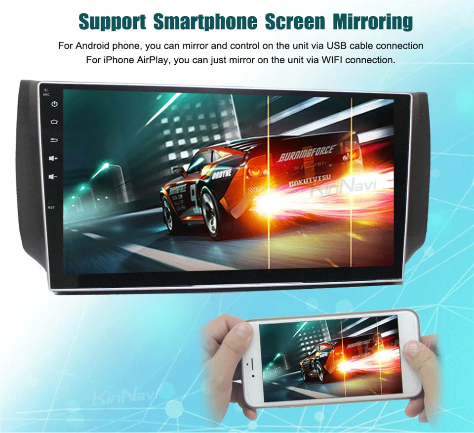 Best KiriNavi Octa Core Android 7.1 Car DVD Player For Nissan Sylphy Radio Stereo Sentra B17 Audio GPS Navigation Multimedia Wifi RDS 5