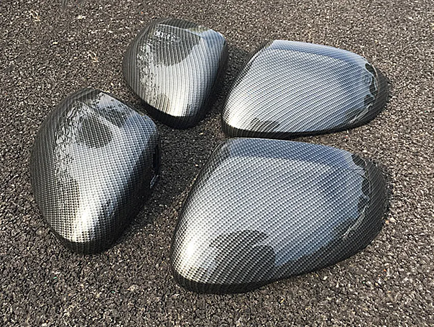 for Volkswagen Passat B8 Variant Arteon Side Mirror Covers Caps(Carbon Look