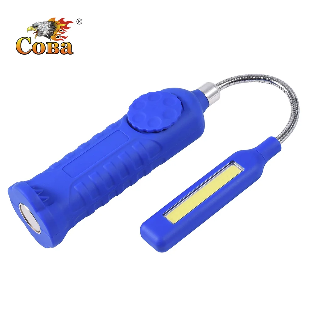 

Coba adjustable led work light cob work lamp use 3*AAA battery portable lights plastic controllable brightness
