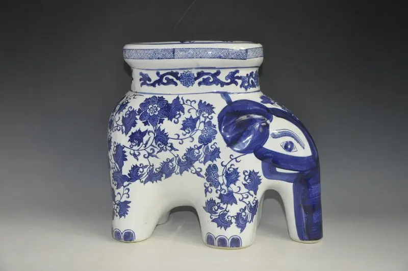 Online Shop China Elephant Blue and White ceramic drum porcelain Online Shop China Elephant Blue and White ceramic drum porcelain