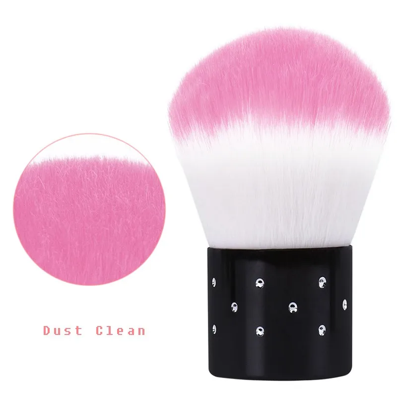 

Nail Tools Brush For Acrylic & UV Gel Nail Art Dust Clean Brush Manicure Pedicure Tool Pink Yellow Purple Red random