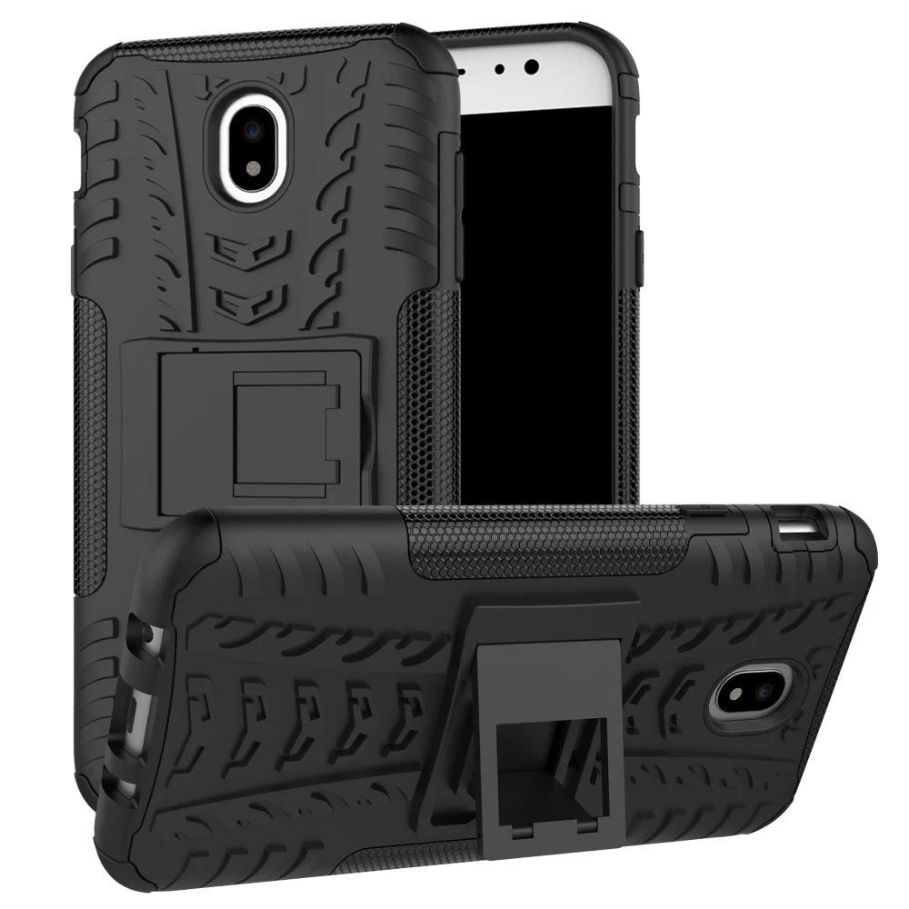 Heavy Duty Armor Shockproof Hybird Case For Samsung Galaxy S4 S5 S6 S7 edge S8 Plus A3 A5 A7 J5 J7 J2 Prime J1 J3 NOTE 8 5 - Цвет: Черный