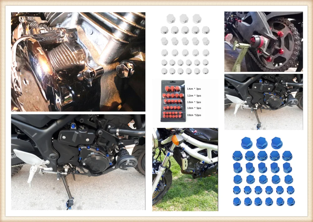 30 шт. декоративная гайка для мотоцикла YAMAHA YZF R15 XT660 X R Z TMAX 500 530 TMAX500 530|Гайки и болты|