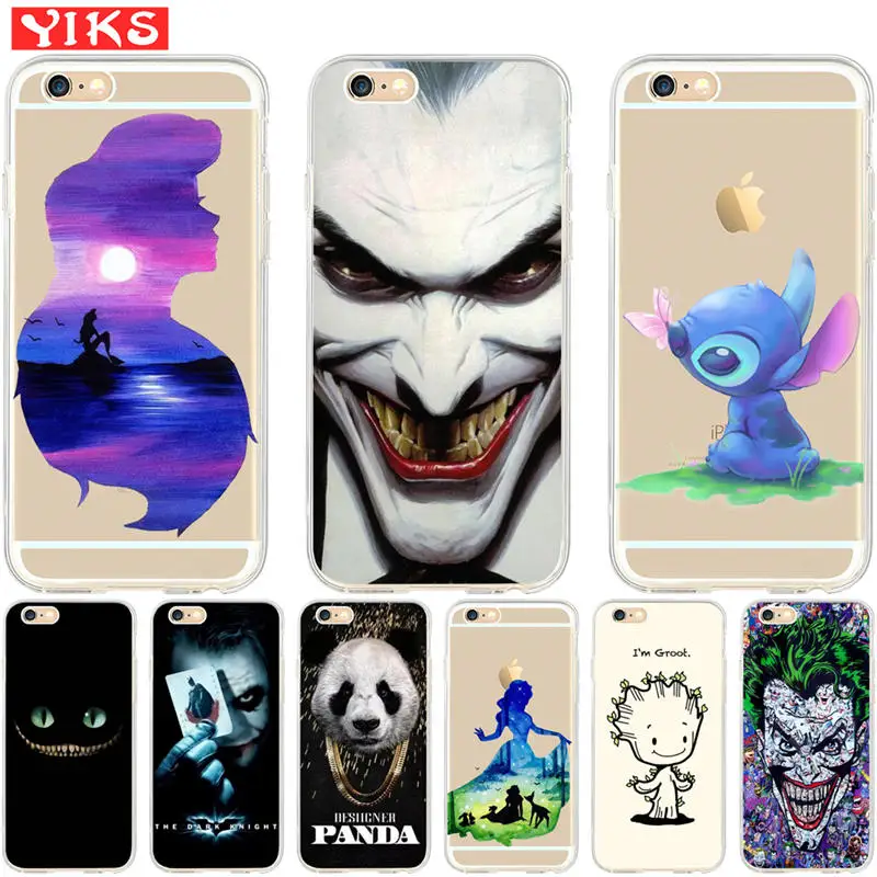 Luxury Mermaid Joker Panda Coque for iPhone X XR XS Max 9