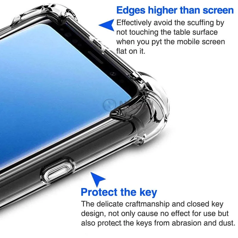 Phone Case Phone Protector Cover For LG G7 V50 ThinQ etc. TPU Transparent soft back cover case