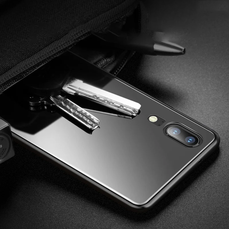 For-Huawei-P20-Pro-Case-Luxury-Tempered-Glass-Silicon-Frame-Case-For-Huawei (3)