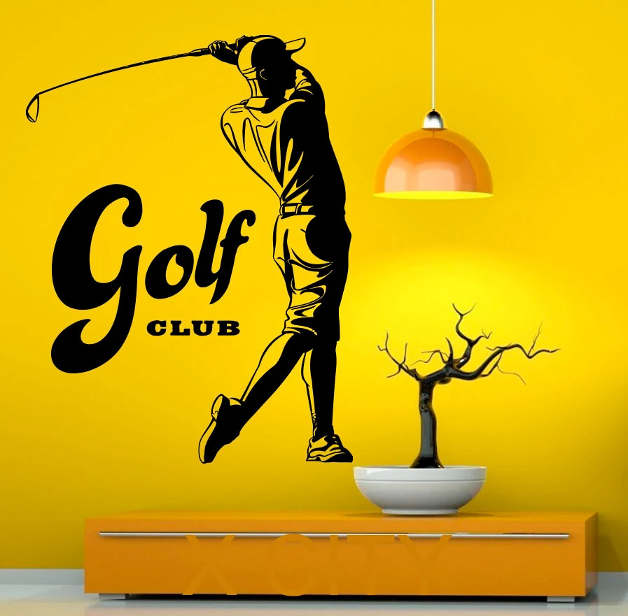 Golf POP Sport Decal Wall Vinyl Sticker Home Interior Removable Bedroom