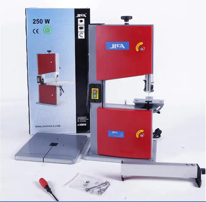 8 Inch Band Saw 220V Multifunctional Woodworking Band Sawing Machine Solid Wood Flooring Installation Work Table Saws