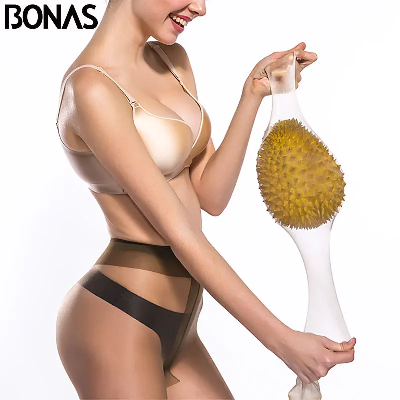 BONAS 2019 новые сексуальные дышащие колготки 15D износостойкие женские ультратонкие