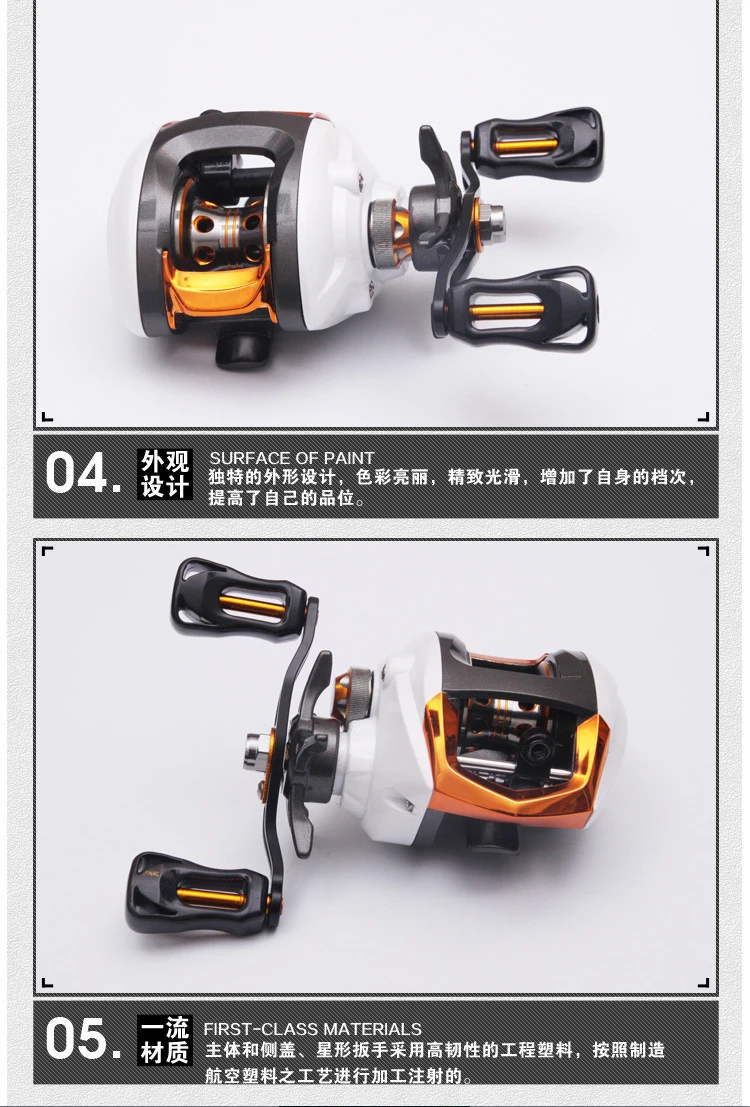 Carretel de Arremesso Isca de Alta 12 + 1 Velocidade Fishing Reel Esquerda - Direita Handle Horizontal Roda Freio Magnético lp Bbs 6.3: 1 5 Fishing Reel Esquerda Direita Handle Horizontal Roda Freio Magnético
