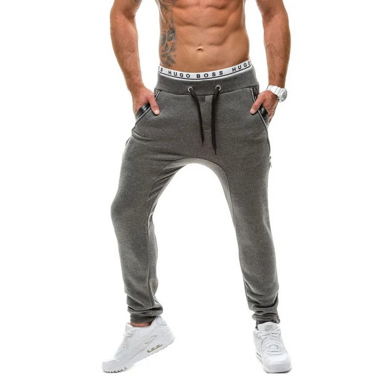 

Mens Joggers 2018 Brand Male Trousers Men Pants Casual Solid Pants Sweatpants Hip Hop Joggers Harem black Sweatpants XXL YJL