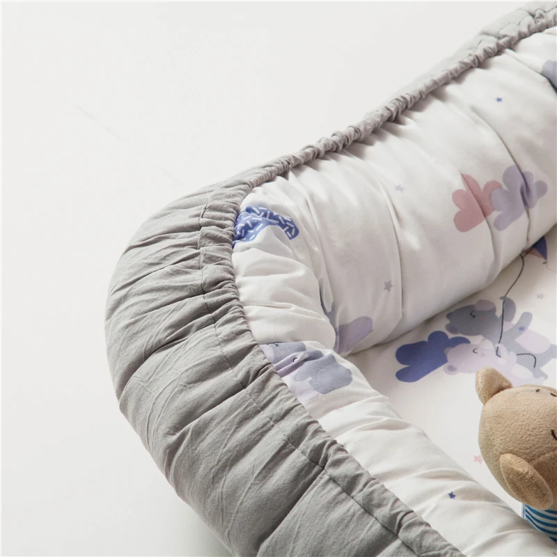 Portable Baby Nest Bed Crib Travel Newborns Cots Nursery Sleep Nest Infant Cradle Baby Bassinet Children's Bumper Crib